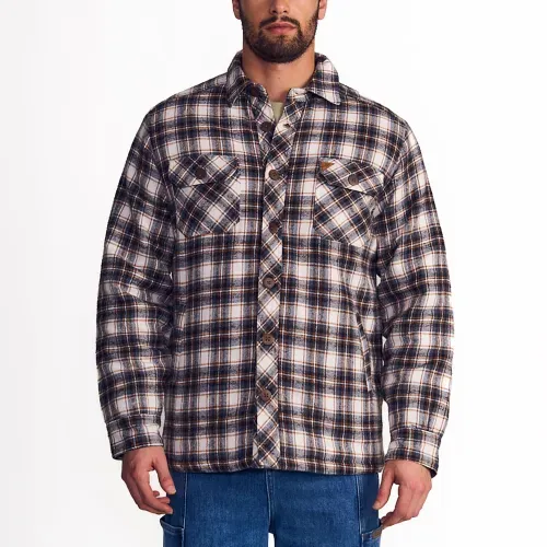 Chaqueta Leñadora Bolsillos con Cierre Abotonado