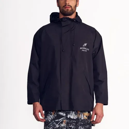 Corta Viento Resistente Al Agua Con Manga Raglan Y Full Zipper